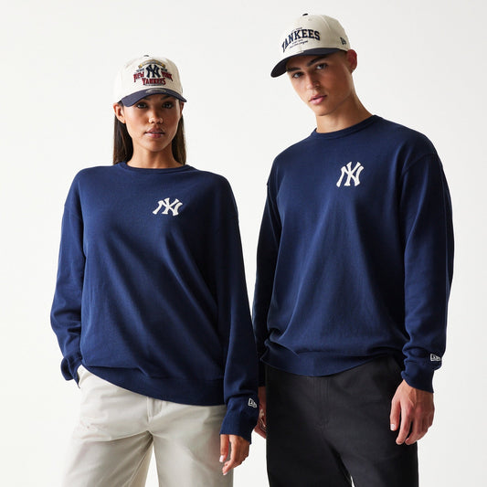 MLB Essential Knit Sweater New York Yankees Navy Official Sports Fan Gear MLB Fan Gear Popular Style
