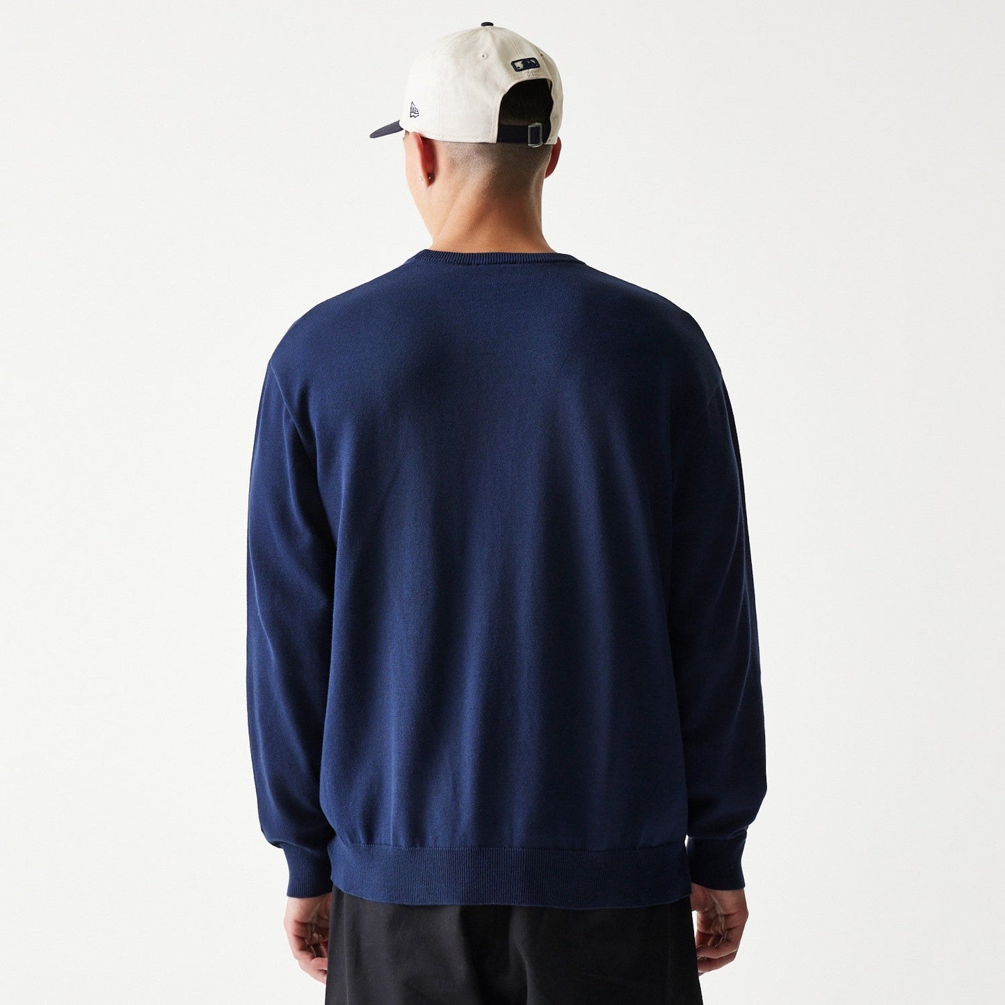 MLB Essential Knit Sweater New York Yankees Navy Official Sports Fan Gear MLB Fan Gear Popular Style