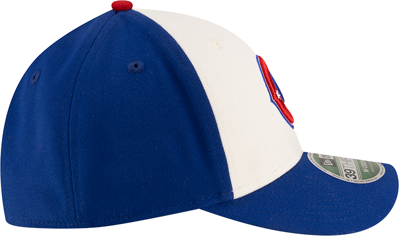 Kids Chicago Cubs New Era M-Crown 39Thirty Alternate 2 Player Replica Blue Flex Fit Hat Official Team Hat Sports Fan Cap Official MLB Team Hat Basebal
