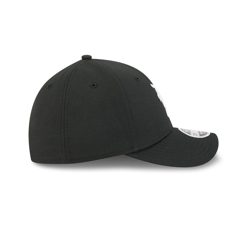 Detroit Tigers M-Crown 39Thirty Black/White Flex Fit Hat Official Team Hat Sports Fan Cap Official MLB Team Hat Baseball Fan Cap