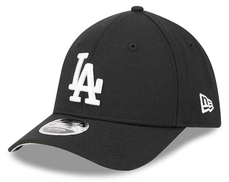 Los Angeles Dodgers M-Crown 39Thirty Black/White Flex Fit Hat Official Team Hat Sports Fan Cap Official MLB Team Hat Baseball Fan Cap