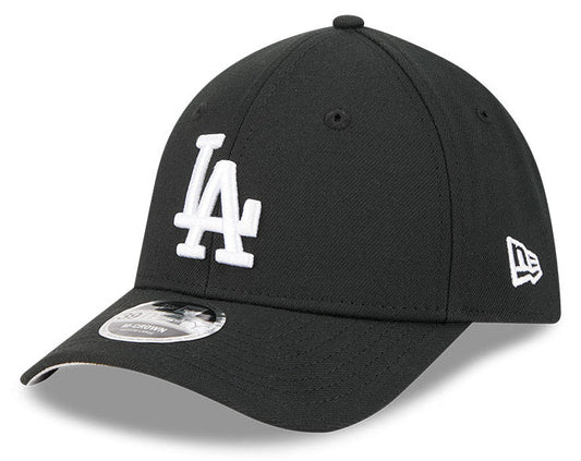 Los Angeles Dodgers M-Crown 39Thirty Black/White Flex Fit Hat Official Team Hat Sports Fan Cap Official MLB Team Hat Baseball Fan Cap