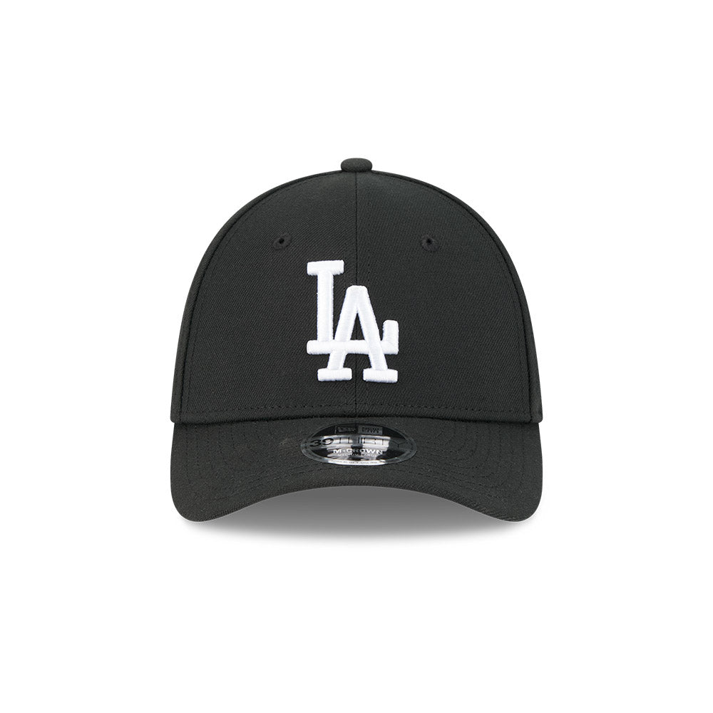 Los Angeles Dodgers M-Crown 39Thirty Black/White Flex Fit Hat Official Team Hat Sports Fan Cap Official MLB Team Hat Baseball Fan Cap