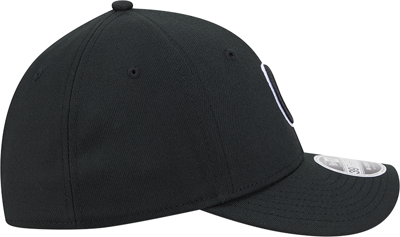 Chicago Cubs New Era M-Crown 39Thirty Black/White Flex Fit Hat Official Team Hat Sports Fan Cap Official MLB Team Hat Baseball Fan Cap
