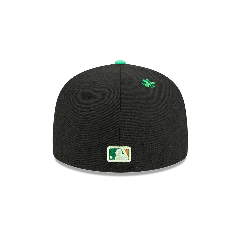 Men's Chicago Cubs New Era Black 2026 St. Patrick's Day Authentic Collection On-Field 59FIFTY Fitted Hat Official Team Hat Sports Fan Cap Official MLB