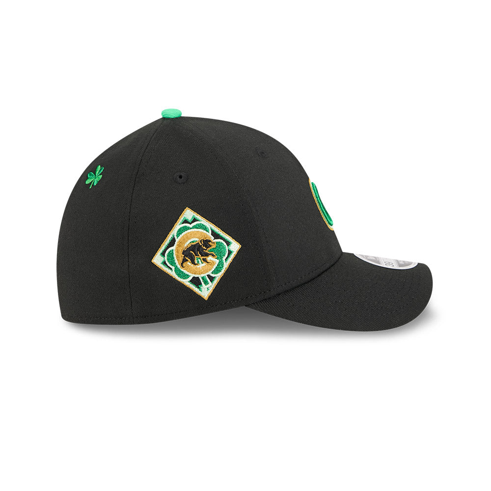 Chicago Cubs New Era M-Crown 39Thirty St. Patrick's Day Flex Fit Hat Official Team Hat Sports Fan Cap Official MLB Team Hat Baseball Fan Cap