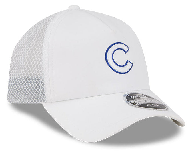Chicago Cubs New Era 2026 Batting Practice 9Forty APEX "C" Logo Snap Adjustable Hat-White Official Team Hat Sports Fan Cap Official MLB Team Hat Baseb