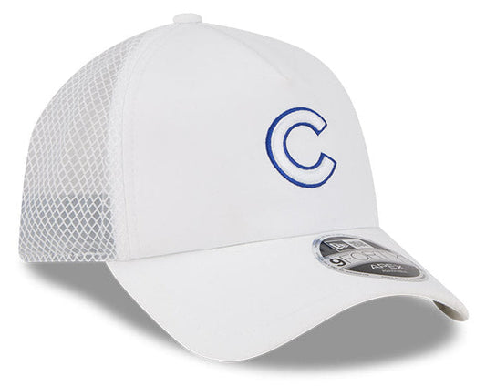 Chicago Cubs New Era 2026 Batting Practice 9Forty APEX "C" Logo Snap Adjustable Hat-White Official Team Hat Sports Fan Cap Official MLB Team Hat Baseb