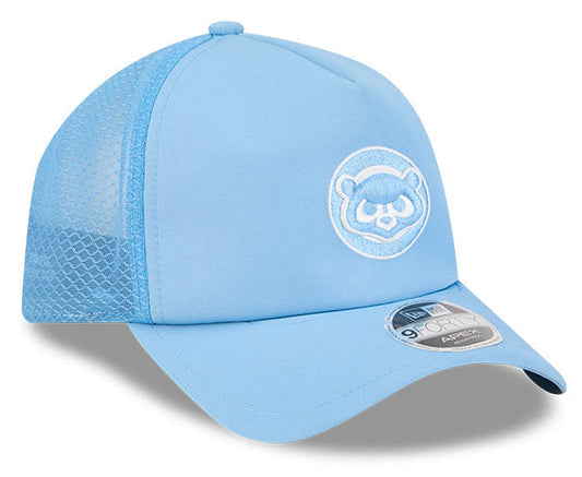 Chicago Cubs New Era 2026 Batting Practice 9Forty APEX "1984 Bear" Logo Snap Adjustable Hat-Sky Blue Official Team Hat Sports Fan Cap Official MLB Tea