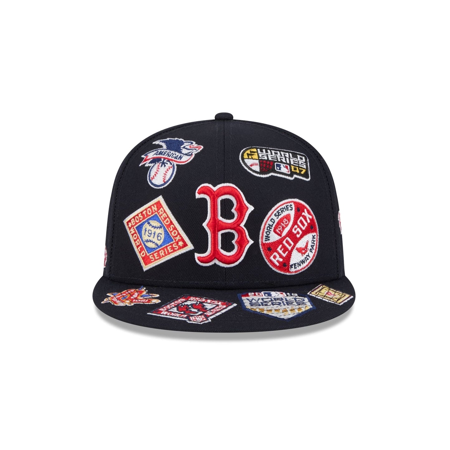 Boston Red Sox MLB All Over Patch 59FIFTY New Era Official Team Hat Sports Fan Cap Official MLB Team Hat Baseball Fan Cap