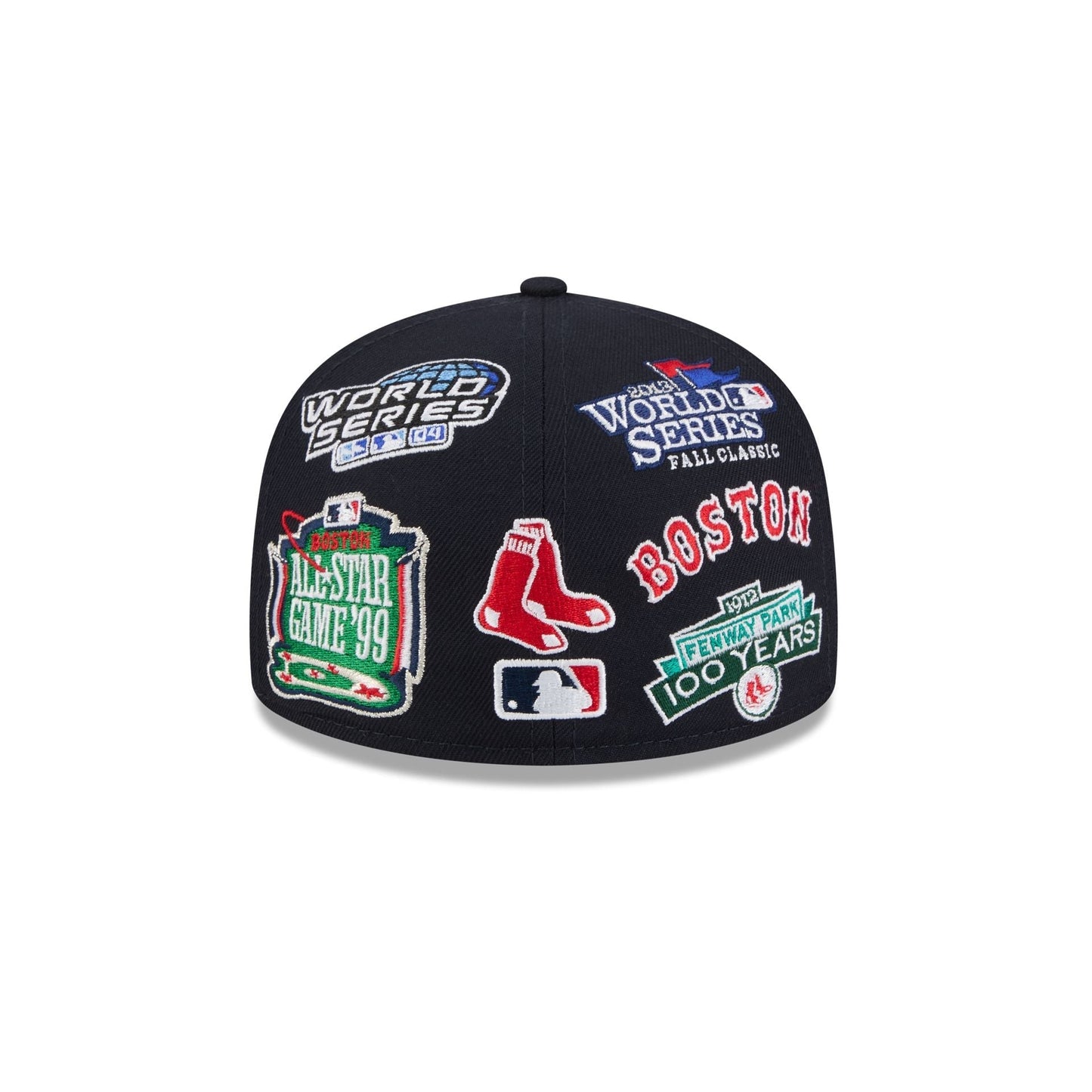 Boston Red Sox MLB All Over Patch 59FIFTY New Era Official Team Hat Sports Fan Cap Official MLB Team Hat Baseball Fan Cap
