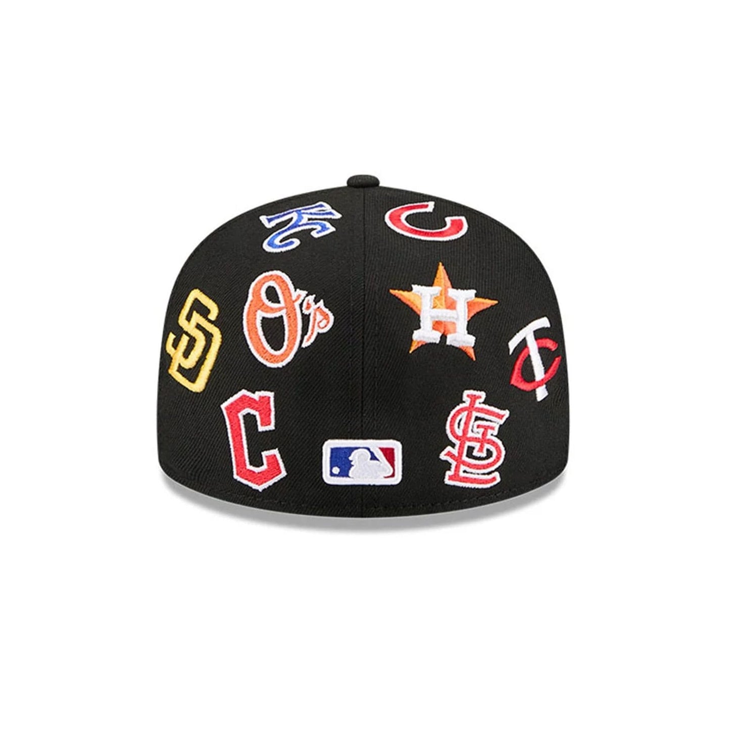 MLB All Over Patch 59FIFTY Fitted New Era Black Official Team Hat Sports Fan Cap Official MLB Team Hat Baseball Fan Cap