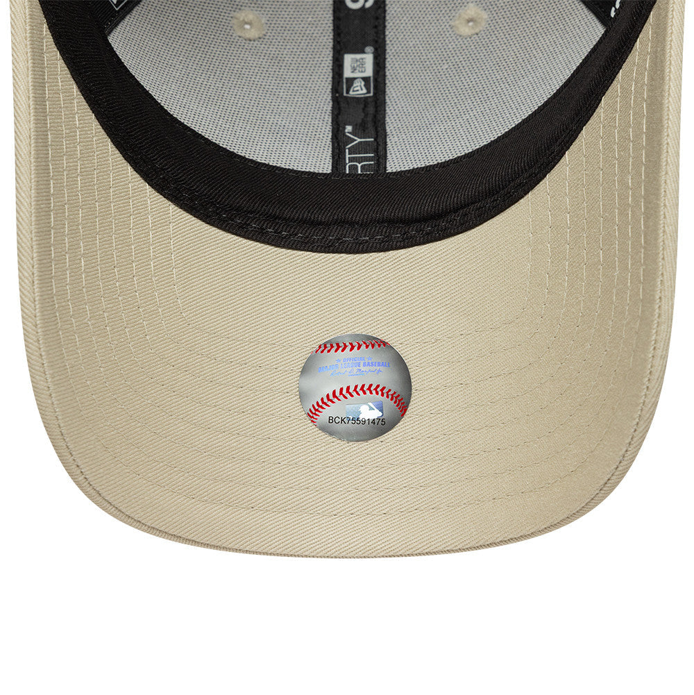 New York Yankees MLB Womens Metallic 9Forty Strapback Beige/Purple Official Team Hat Sports Fan Cap Official MLB Team Hat Baseball Fan Cap