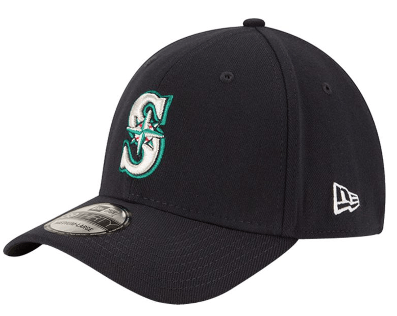 New Era Men's Seattle Mariners 39Thirty Classic Navy Stretch Fit Hat Official Team Hat Sports Fan Cap Official MLB Team Hat Baseball Fan Cap