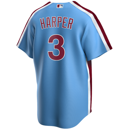 Men's Philadelphia Phillies Bryce Harper Nike Blue Alternate Replica Player Jersey Official Team Jersey Sports Fan Apparel Official MLB Team Jersey Ba