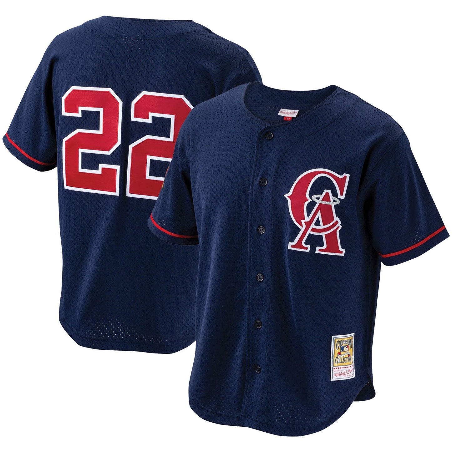 Men's Bo Jackson California Angels Mitchell & Ness Cooperstown Collection Authentic Batting Practice Jersey - Navy Official Team Jersey Sports Fan App