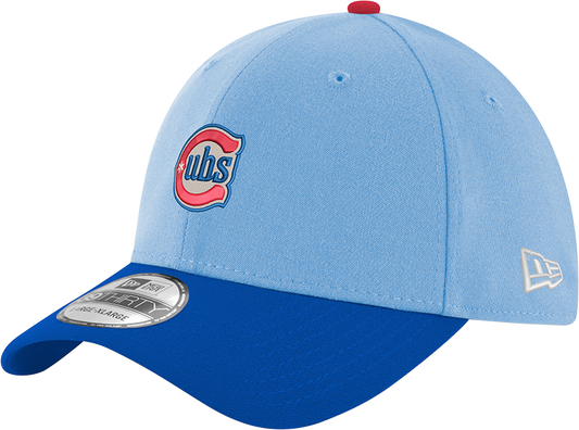 Chicago Cubs 2nd Alternate Sky Blue/Royal New Era 39THIRTY Flex Hat Official Team Hat Sports Fan Cap Official MLB Team Hat Baseball Fan Cap