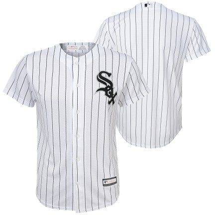 Youth MLB Branded Chicago White Sox Blank White Home Cool Base Jersey Official Team Jersey Sports Fan Apparel Official MLB Team Jersey Baseball Fan Ap