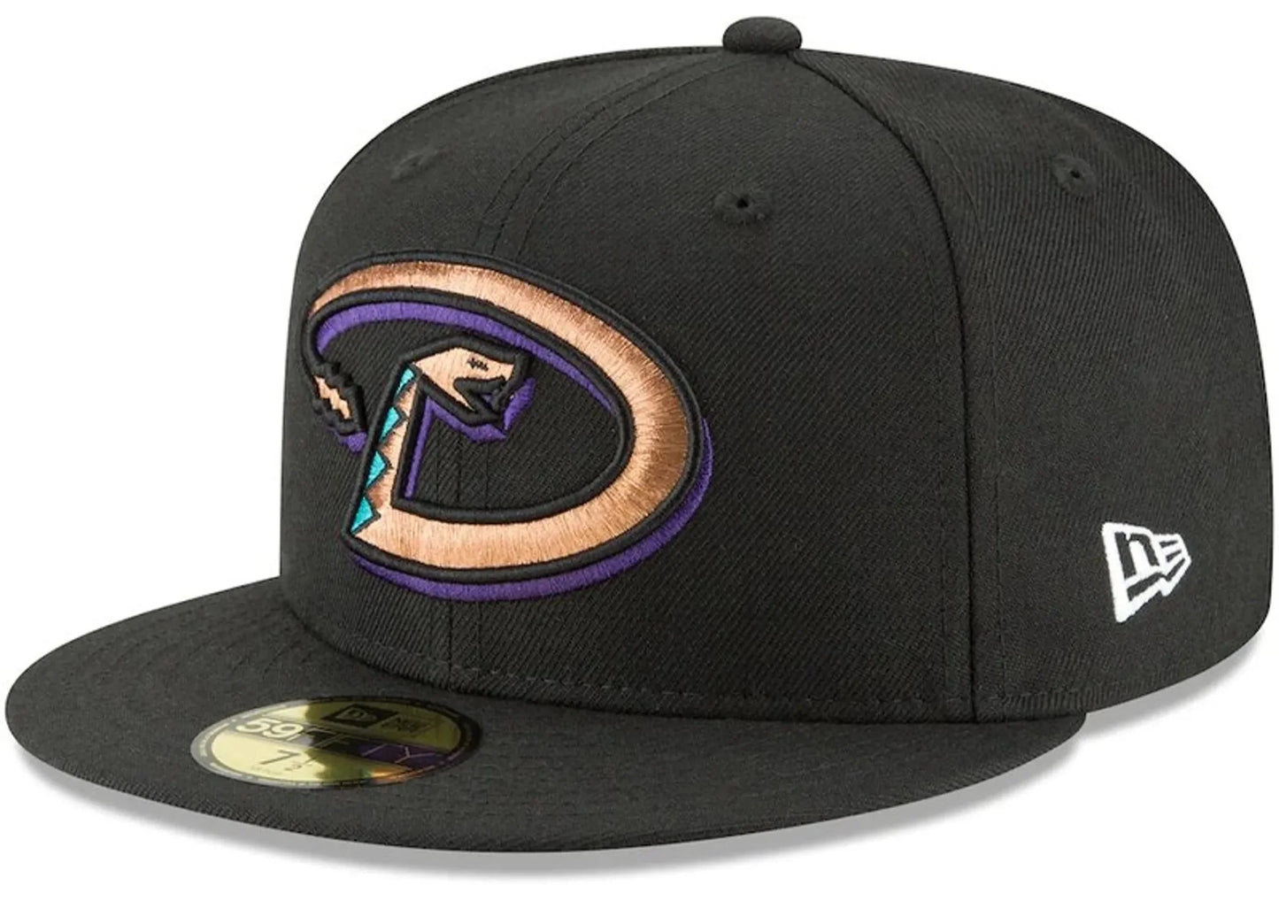 Men's Arizona Diamondbacks New Era Black Wool 1999 59FIFTY Fitted Hat Official Team Hat Sports Fan Cap Official MLB Team Hat Baseball Fan Cap