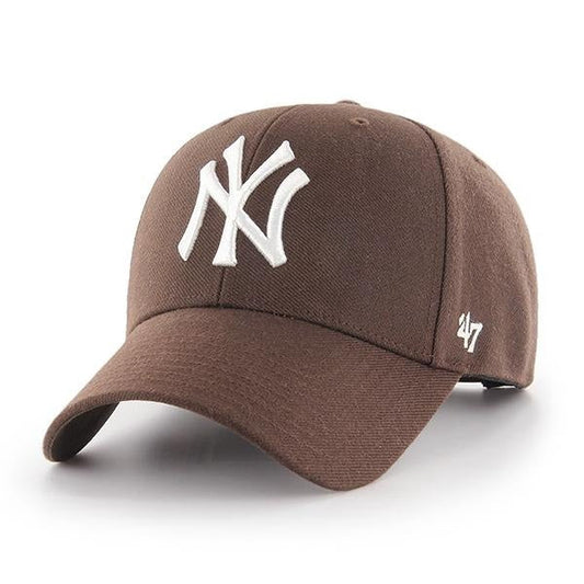 New York Yankees MLB Brown '47 MVP Snapback Official Team Hat Sports Fan Cap Official MLB Team Hat Baseball Fan Cap