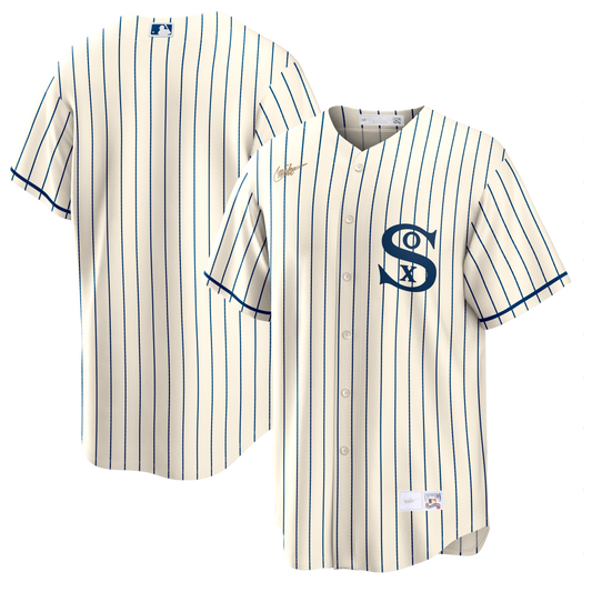NIKE Men's Chicago White Sox Field of Dreams Cream Cooperstown Collection Blank Replica Jersey Official Team Jersey Sports Fan Apparel Official MLB Te