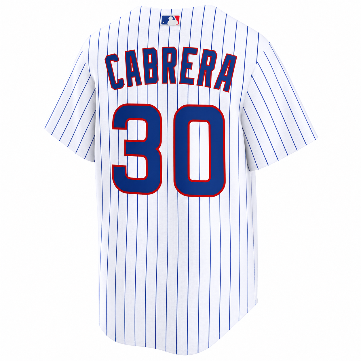 NIKE Men's Edward Cabrera Chicago Cubs Premium Twill White Home Replica Jersey With Authentic Premium Lettering Official Team Jersey Sports Fan Appare