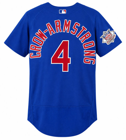 Men's Chicago Cubs Pete Crow-Armstrong Nike Alternate Royal Blue Authentic Player Jersey Official Team Jersey Sports Fan Apparel Official MLB Team Jer