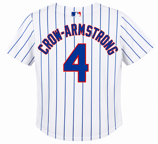 Chicago Cubs Nike Toddler Pete Crow-Armstrong White Home Game Replica Jersey Official Team Jersey Sports Fan Apparel Official MLB Team Jersey Baseball