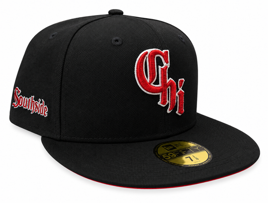 Chicago White Sox New Era City Connect Red/Black 59FIFTY Fitted Hat Official Team Hat Sports Fan Cap Official MLB Team Hat Baseball Fan Cap