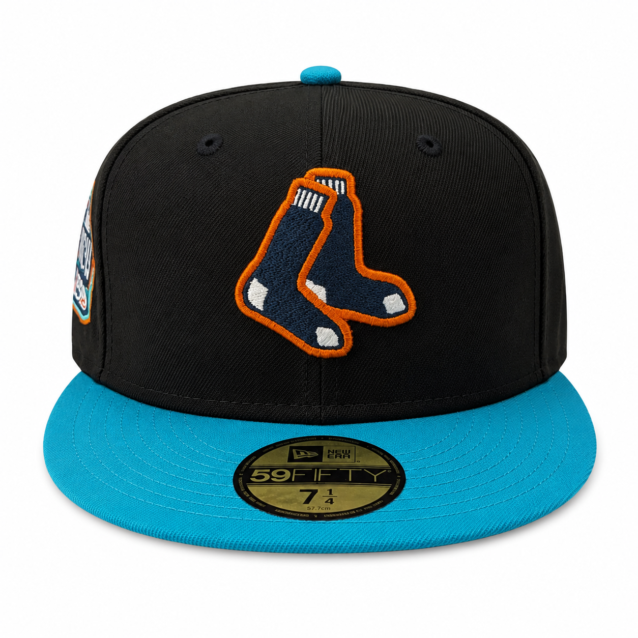 Boston Red Sox New Era Black/Pine Hellbilly Deluxe 59FIFTY Fitted Hat Official Team Hat Sports Fan Cap Official MLB Team Hat Baseball Fan Cap