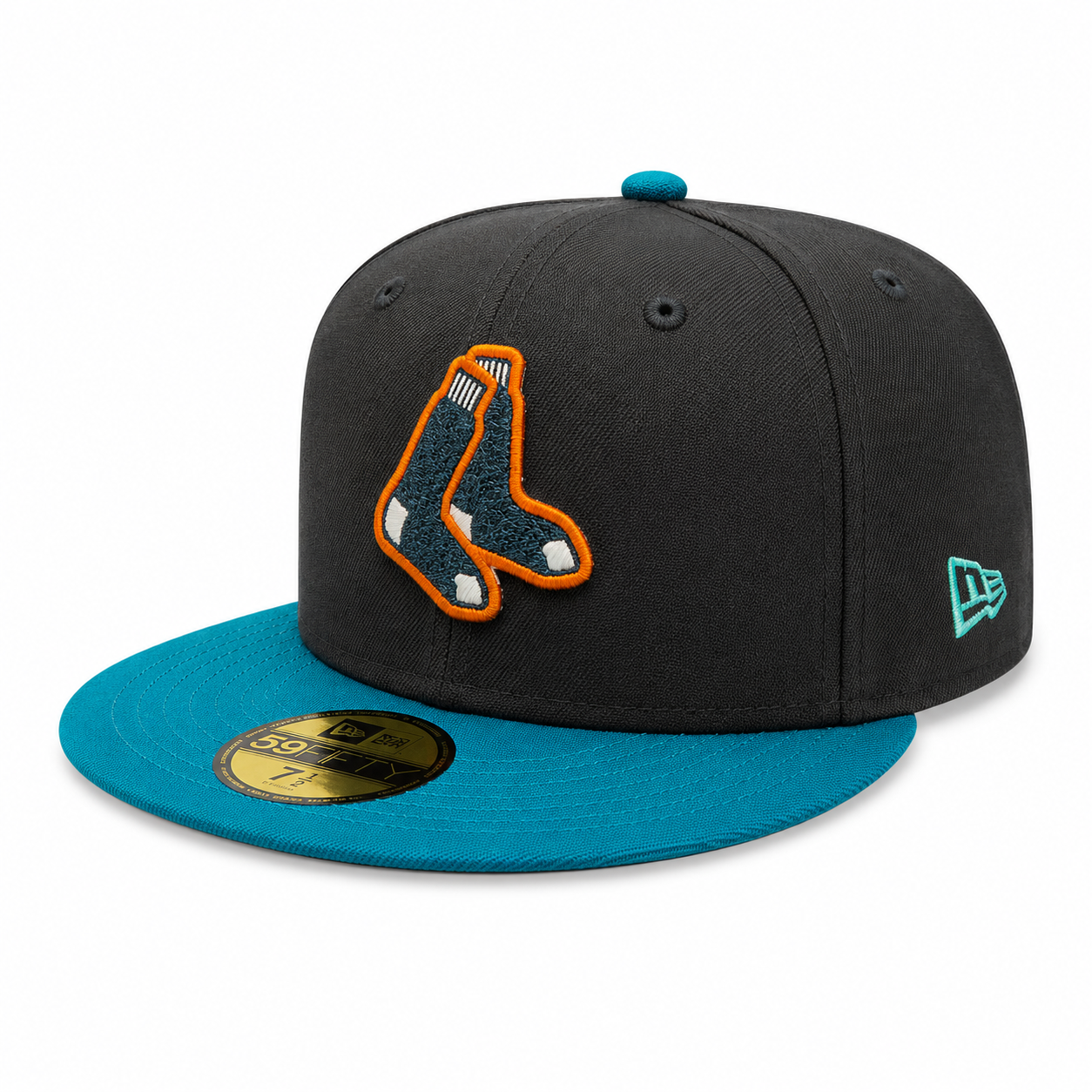 Boston Red Sox New Era Black/Pine Hellbilly Deluxe 59FIFTY Fitted Hat Official Team Hat Sports Fan Cap Official MLB Team Hat Baseball Fan Cap