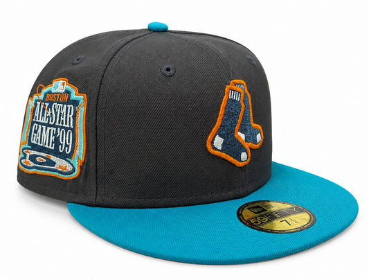Boston Red Sox New Era Black/Pine Hellbilly Deluxe 59FIFTY Fitted Hat Official Team Hat Sports Fan Cap Official MLB Team Hat Baseball Fan Cap
