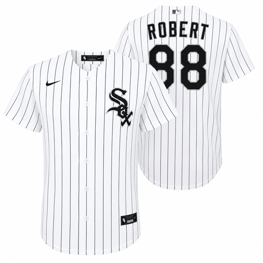 Youth Luis Robert Chicago White Sox White Home Nike Replica Jersey Official Team Jersey Sports Fan Apparel Official MLB Team Jersey Baseball Fan Appar