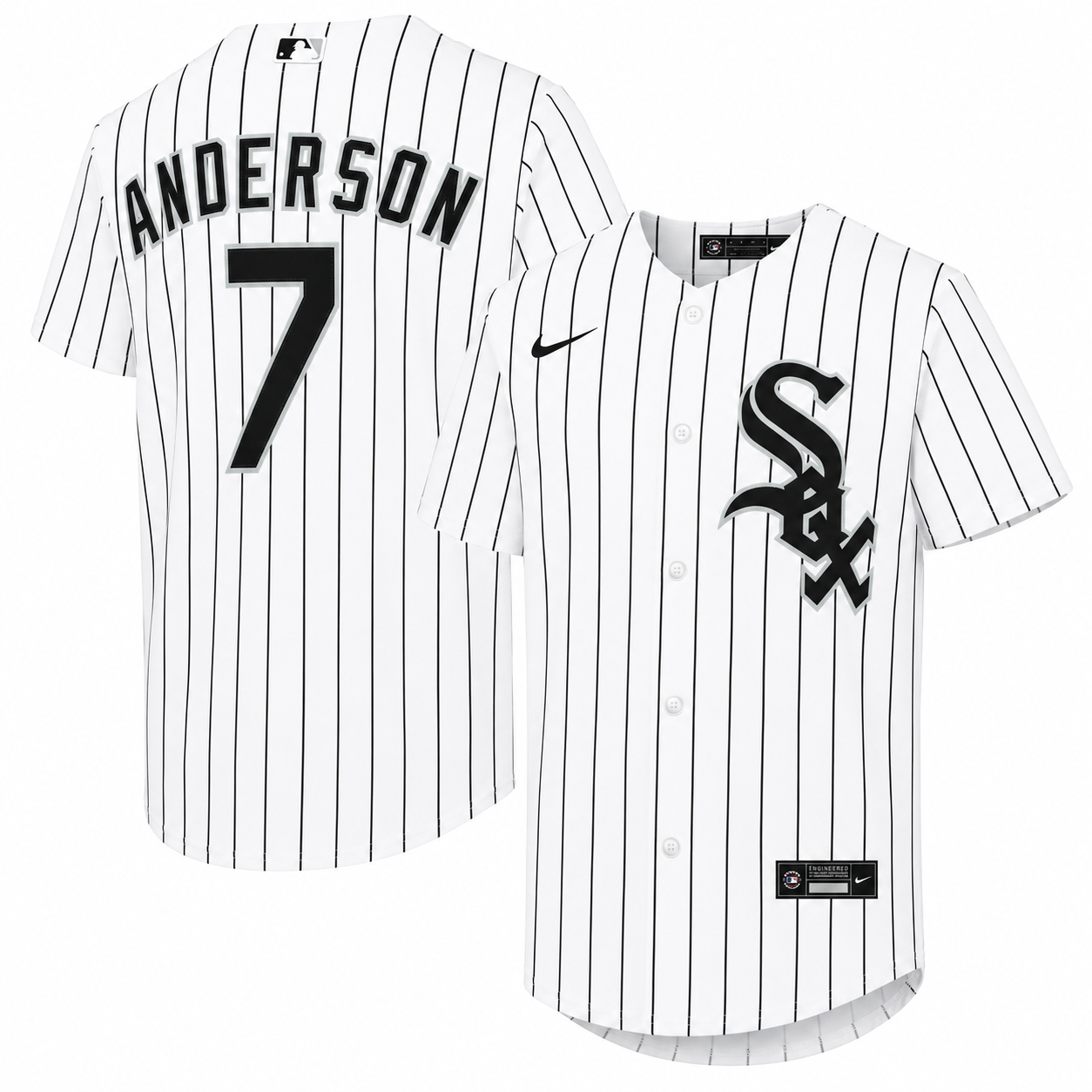 Youth Chicago White Sox Tim Anderson Nike White Home Replica Player Jersey Official Team Jersey Sports Fan Apparel Official MLB Team Jersey Baseball F