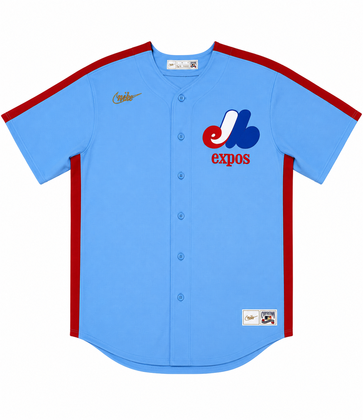 Men's Montreal Expos Andre Dawson Nike Light Blue Road Cooperstown Collection Premium Team Jersey Official Team Jersey Sports Fan Apparel Official MLB