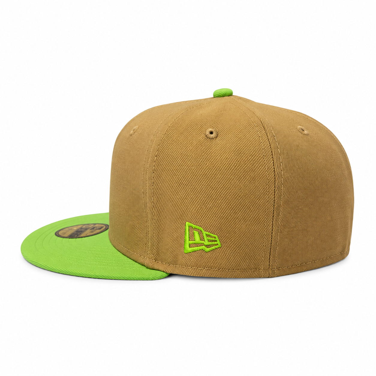Detroit Tigers New Era Wheat/Lime Cooper 59FIFTY Fitted Hat Official Team Hat Sports Fan Cap Official MLB Team Hat Baseball Fan Cap