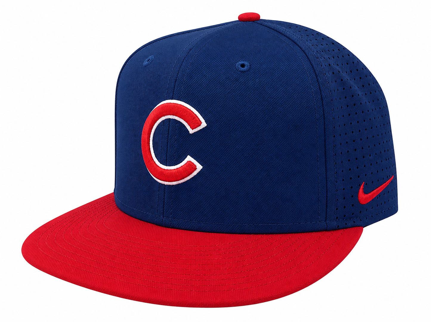 NIKE Chicago Cubs 2 Tone Deep Royal/Red Aero True Adjustable Dri-Fit Performance Hat Official Team Hat Sports Fan Cap Official MLB Team Hat Baseball F