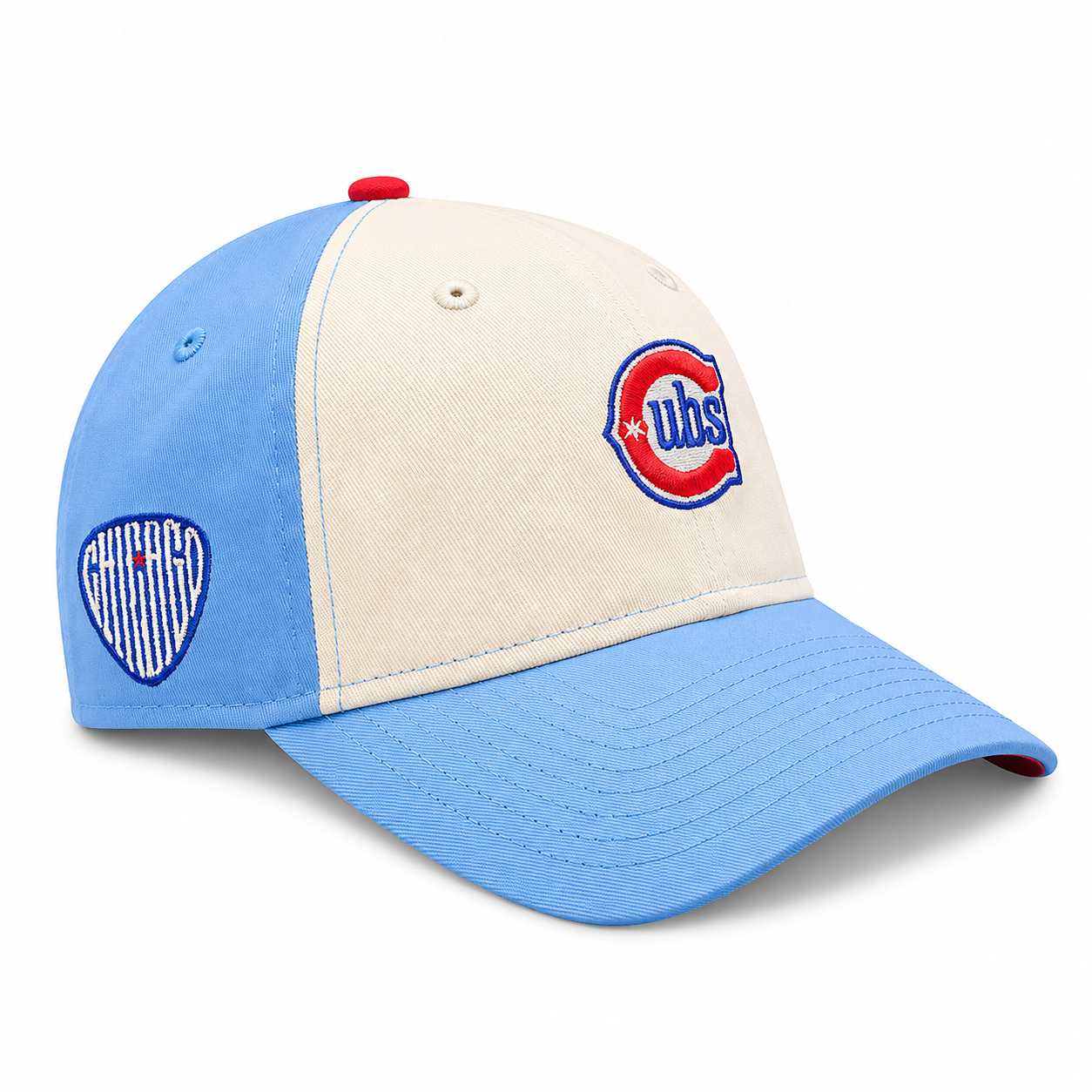 Women's Chicago Cubs 2nd Alternate Micro Baby Blue New Era 9TWENTY Adjustable Hat Official Team Hat Sports Fan Cap Official MLB Team Hat Baseball Fan