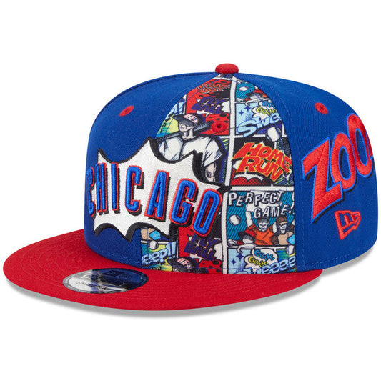 Chicago Cubs New Era 2025 Diamond Hero Royal/Red 9FIFTY Snapback Hat Official Team Hat Sports Fan Cap Official MLB Team Hat Baseball Fan Cap