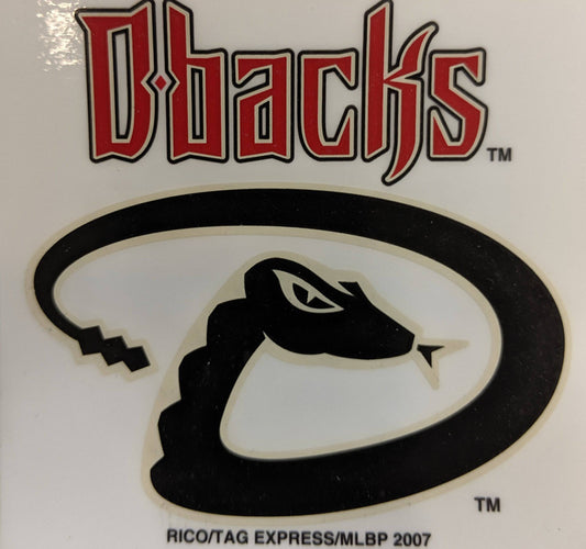 Arizona Diamondbacks Rico MLB Small Static Decal Official Sports Fan Gear MLB Fan Gear Popular Style
