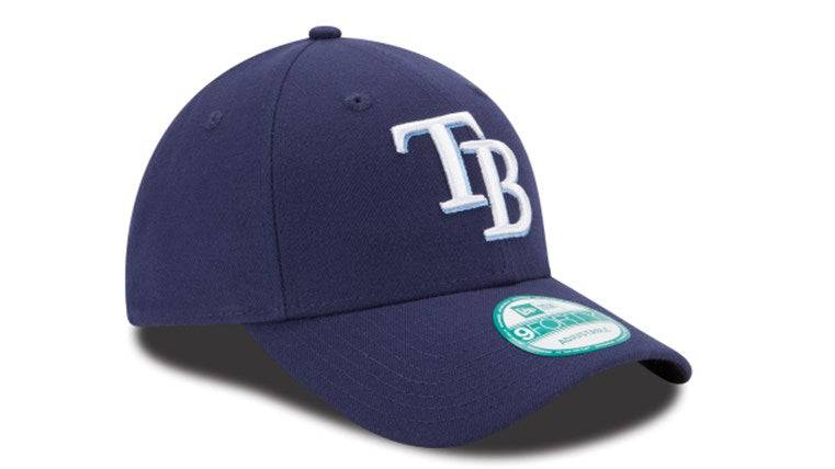 Men's New Era Tampa Bay Rays The League 9FORTY Adjustable Game Cap Official Team Hat Sports Fan Cap Official MLB Team Hat Baseball Fan Cap