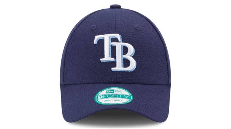 Men's New Era Tampa Bay Rays The League 9FORTY Adjustable Game Cap Official Team Hat Sports Fan Cap Official MLB Team Hat Baseball Fan Cap