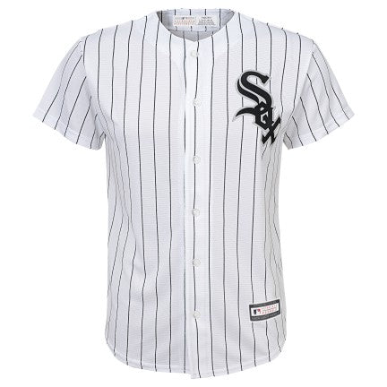 Youth MLB Branded Chicago White Sox Blank White Home Cool Base Jersey Official Team Jersey Sports Fan Apparel Official MLB Team Jersey Baseball Fan Ap