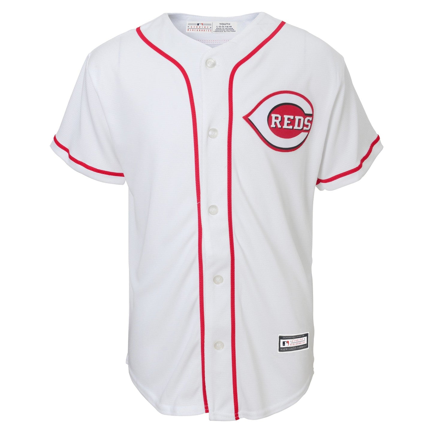 Youth Cincinnati Reds Elly De La Cruz MLB Home Replica Screen Print Jersey Official Team Jersey Sports Fan Apparel Official MLB Team Jersey Baseball F