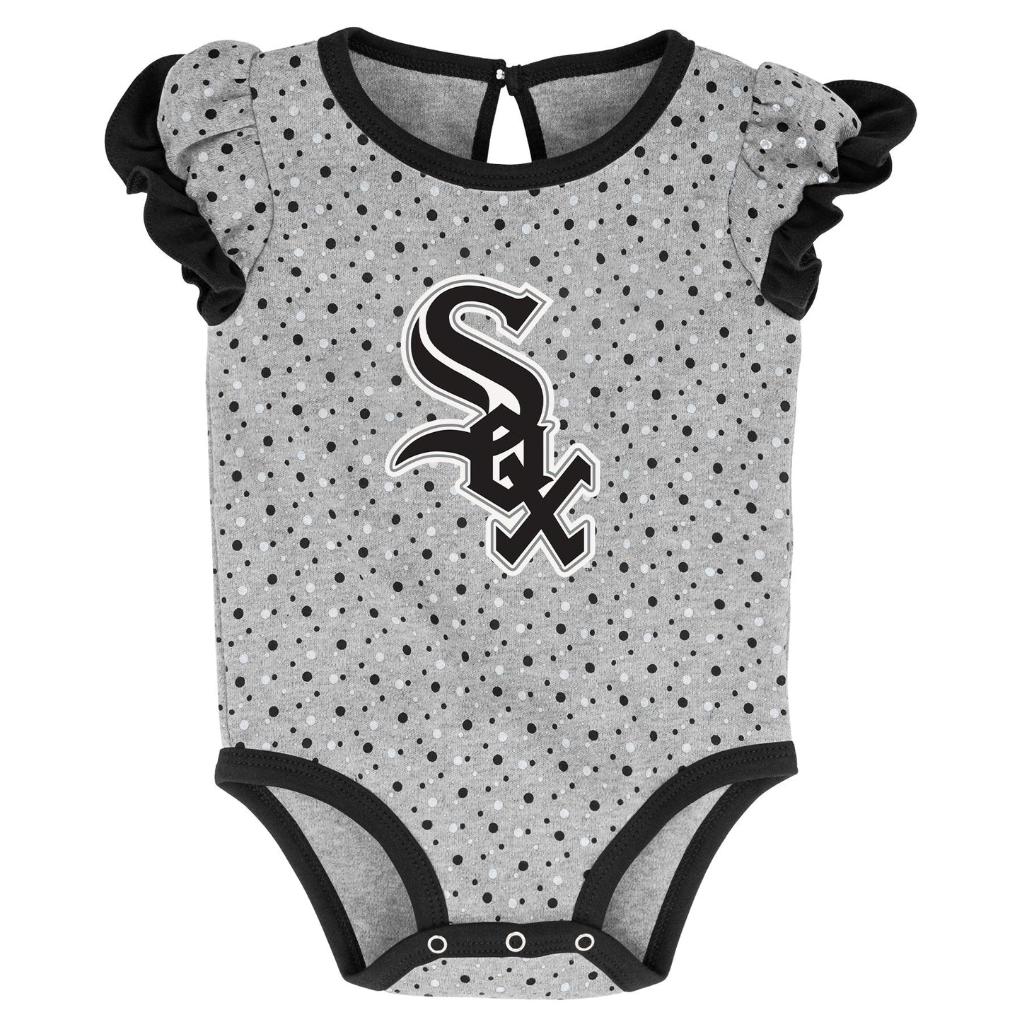 Infant Girls Mlb Chicago White Sox Scream And Shout Short Sleeve 2 Pack Creeper Set MLB Fan Gear Popular Style