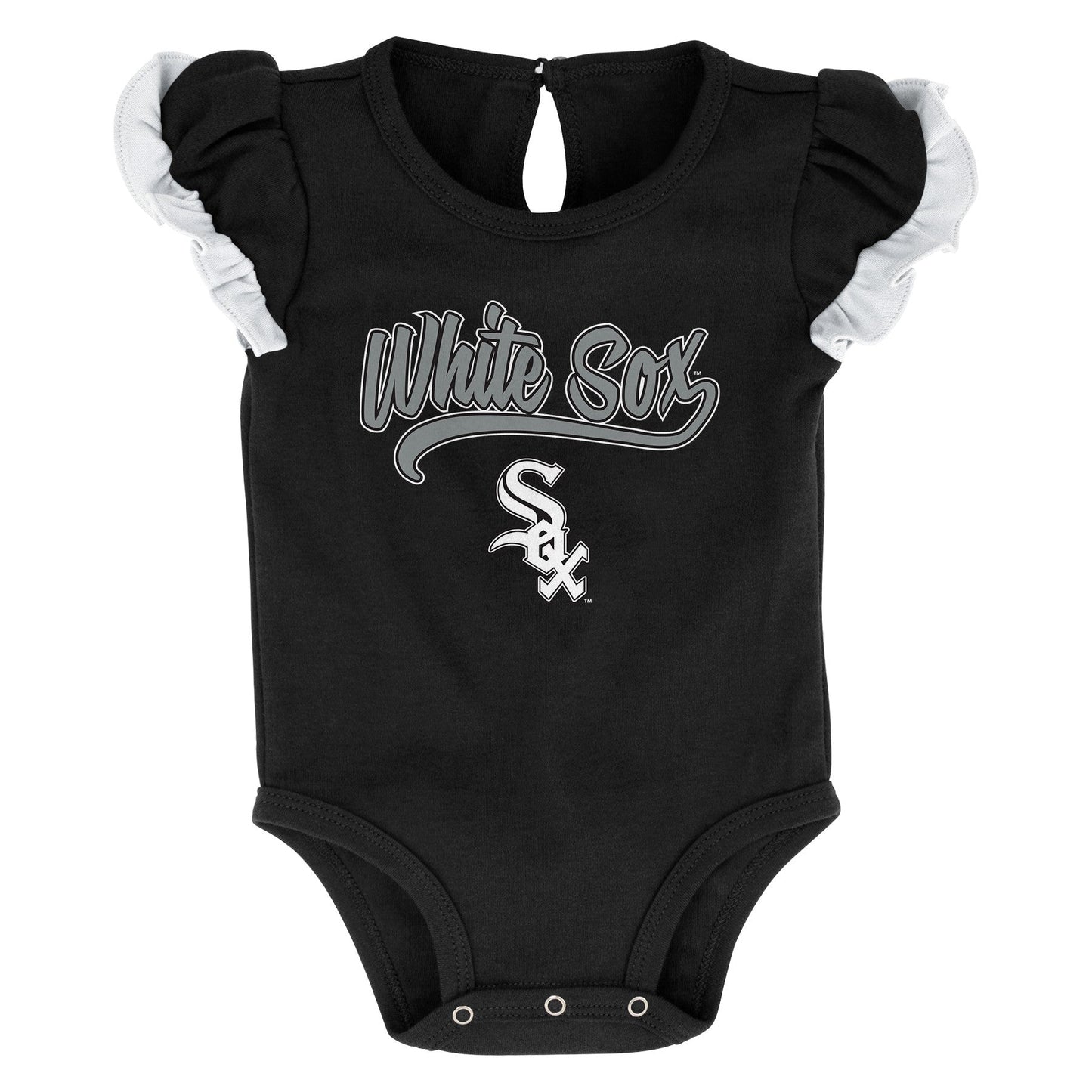 Infant Girls Mlb Chicago White Sox Scream And Shout Short Sleeve 2 Pack Creeper Set MLB Fan Gear Popular Style