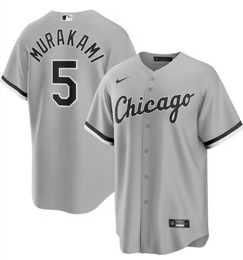 Men's Chicago White Sox Munetaka Murakami Nike Road Gray Replica Jersey Official Team Jersey Sports Fan Apparel Official MLB Team Jersey Baseball Fan