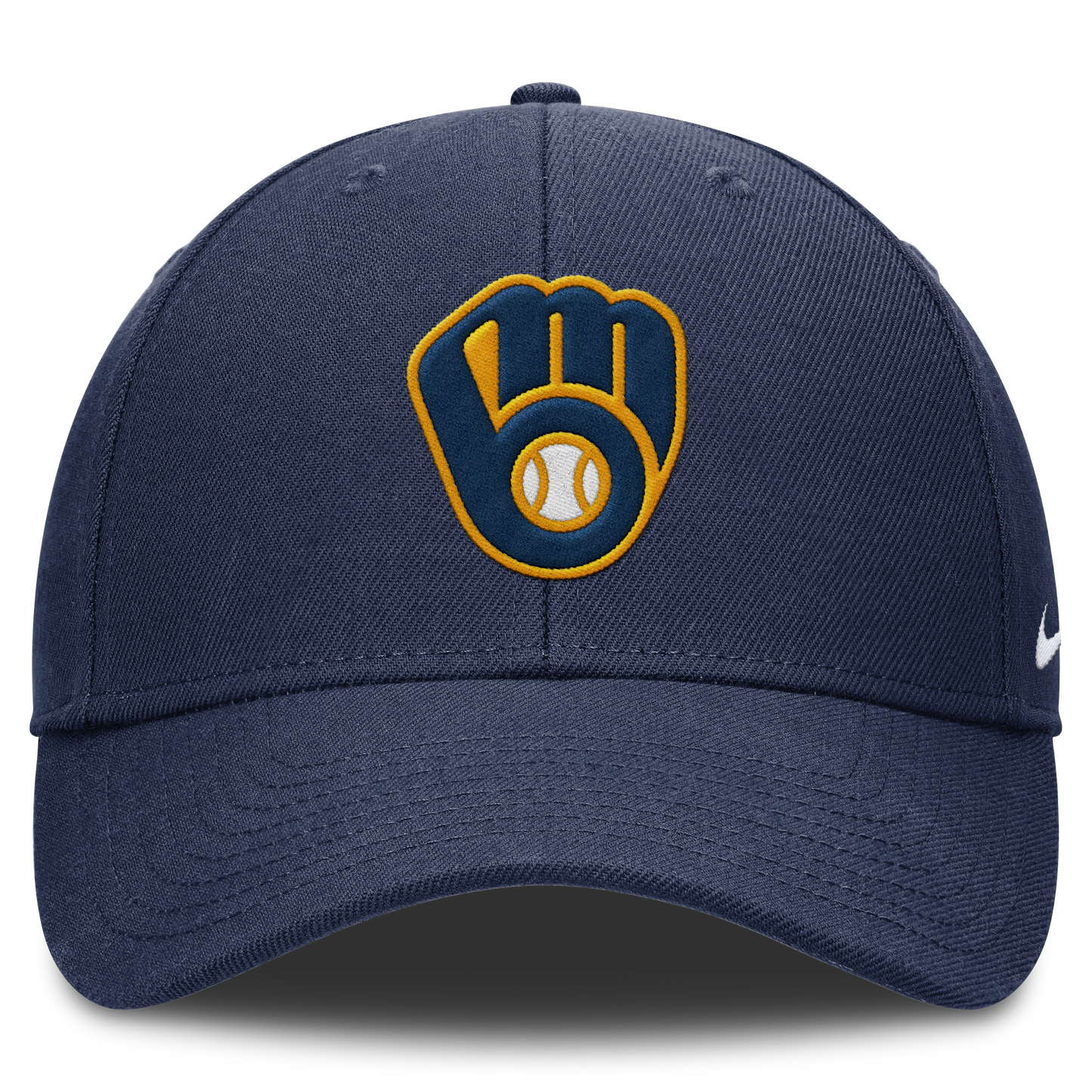 Milwaukee Brewers Nike Navy Club Adjustable Hat Official Team Hat Sports Fan Cap Official MLB Team Hat Baseball Fan Cap