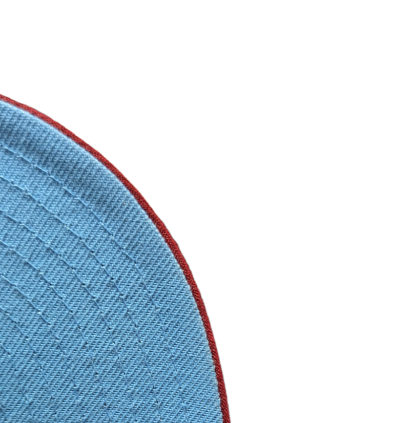 Philadelphia Phillies MLB 1996 ASG 2 Tone Sky Blue/Cardinal New Era 59FIFTY Fitted Hat Official Team Hat Sports Fan Cap Official MLB Team Hat Baseball