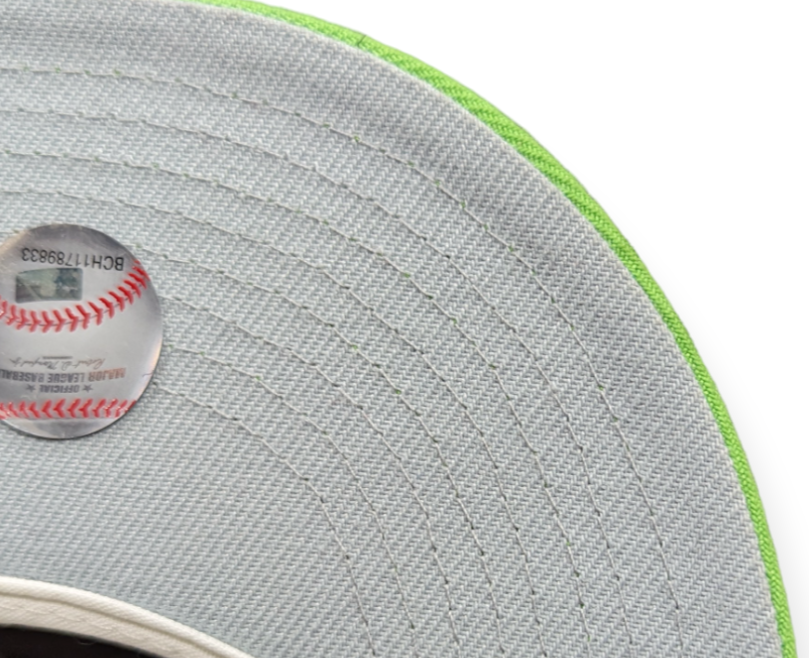Detroit Tigers New Era Wheat/Lime Cooper 59FIFTY Fitted Hat Official Team Hat Sports Fan Cap Official MLB Team Hat Baseball Fan Cap